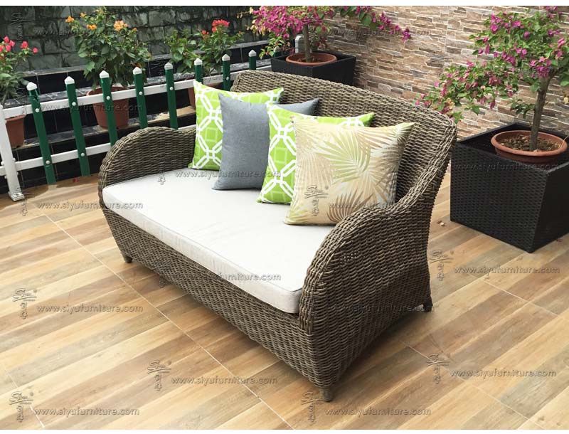 SY1020 HDPE Rattan corner sofa set - Outdoor Lounges