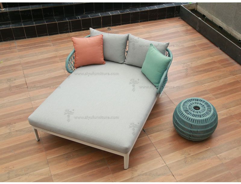SY6013 Olefin rope weaving daybed outdoor furniture-aluminium furniture-bistro furniture-cheap garden furniture-rattan garden furniture-garden furniture-recliner chair www.siyufurniture  (2)