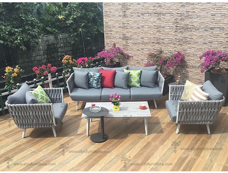 siyu furniture rope weaving outdoor garden sofa set  SY-1011 outdoor furnitrue www.siyufurniture.com (2)