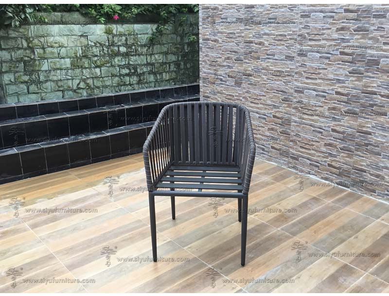 4 seater rope weaving dining set SY4001 siyu furniture outdoor seating hotel furniture  (4)