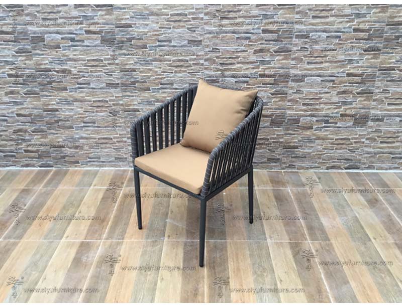 4 seater rope weaving dining set SY4001 siyu furniture outdoor seating hotel furniture  (5)