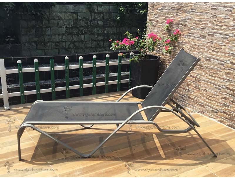 Sling chaise lounger SY6005 siyu furniture-outdoor furnituire-garden living-patio-bistro-outdoor rattan wicker furniture-beach chair (5)