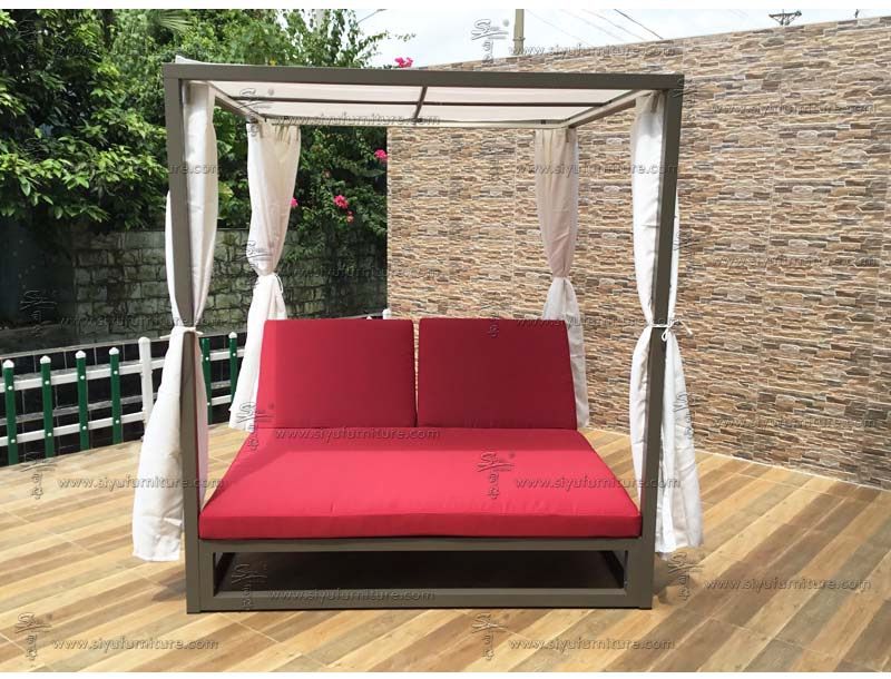 Canopy daybed DGD2004 siyu furniture-outdoor furniture-garden sofa-patio seating-hotel furniture-manufacturer-b2b-made in china (1)