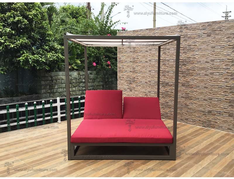 Canopy daybed DGD2004 siyu furniture-outdoor furniture-garden sofa-patio seating-hotel furniture-manufacturer-b2b-made in china (3)