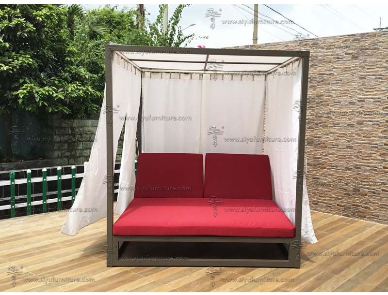 Canopy daybed DGD2004 siyu furniture-outdoor furniture-garden sofa-patio seating-hotel furniture-manufacturer-b2b-made in china (5)