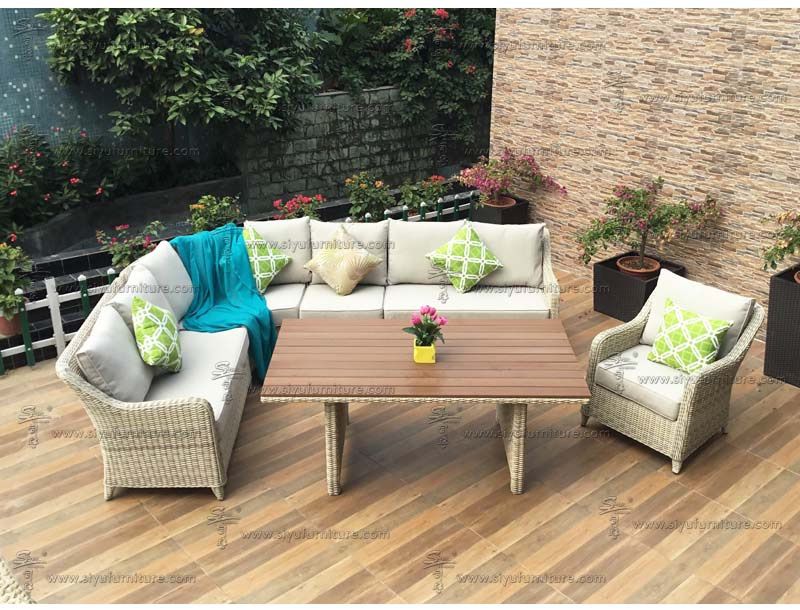 SY1004 Garden sectional sofa set 