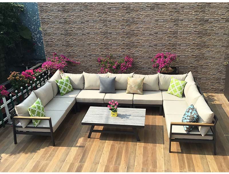 Outdoor sectional sofa set SY1003 siyu furniture-outdoor furniture-furniture outlet-mueble-garden sofa-rattan wicker furniture-corner sofa-luxury furniture-modern furniture-cheap furniture-wood furniture