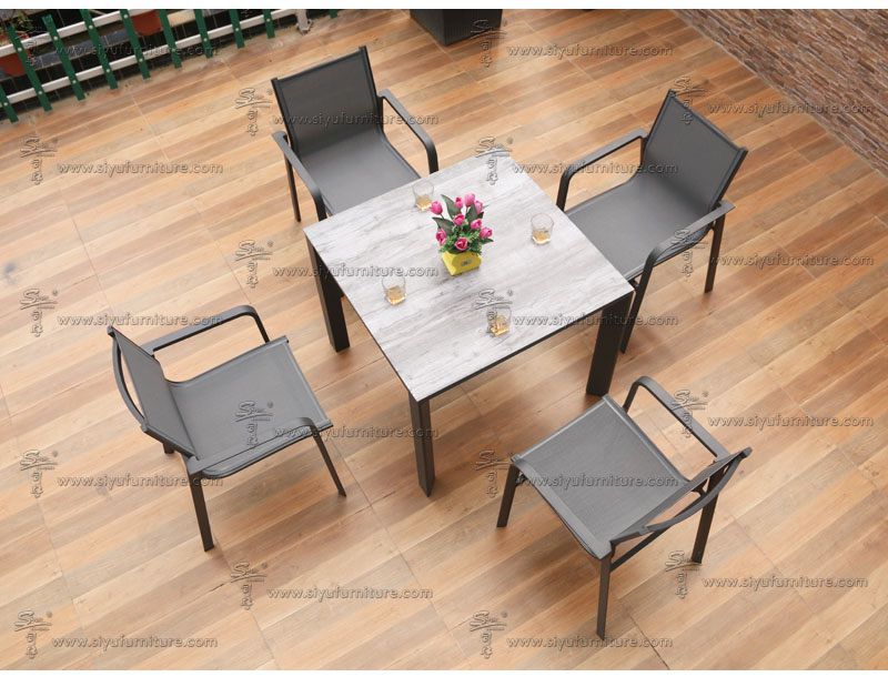 Cacos 4 seater sling dining set SY4015 siyu furniture outdoor furniture modern patio sling table set-outdoor seating-garden furniture-hotel furniture-amazon-houzz-alibaba-ikea-china import (4)