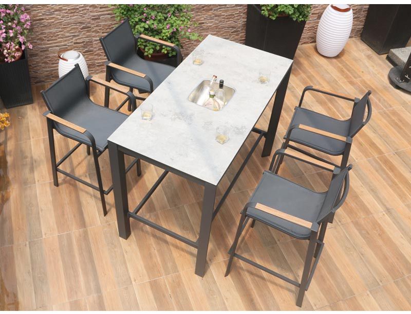 Cacos sling bar set SY7001 siyu furniture outdoor furniture modern patio sling table set-bar furniture (1)