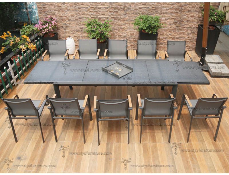 Cacos 10 seater sling dining set SY4018 siyu furniture outdoor furniture modern patio sling table set-outdoor seating-garden furniture-hotel furniture-amazon-houzz-alibaba-ikea-china import  (2)