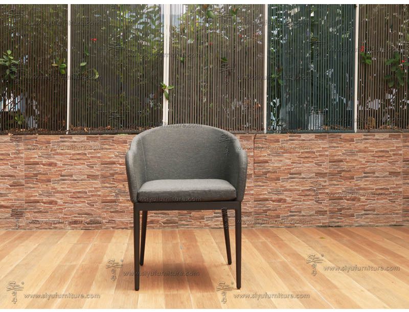 SY4021 Upholstery dining chair with teak table