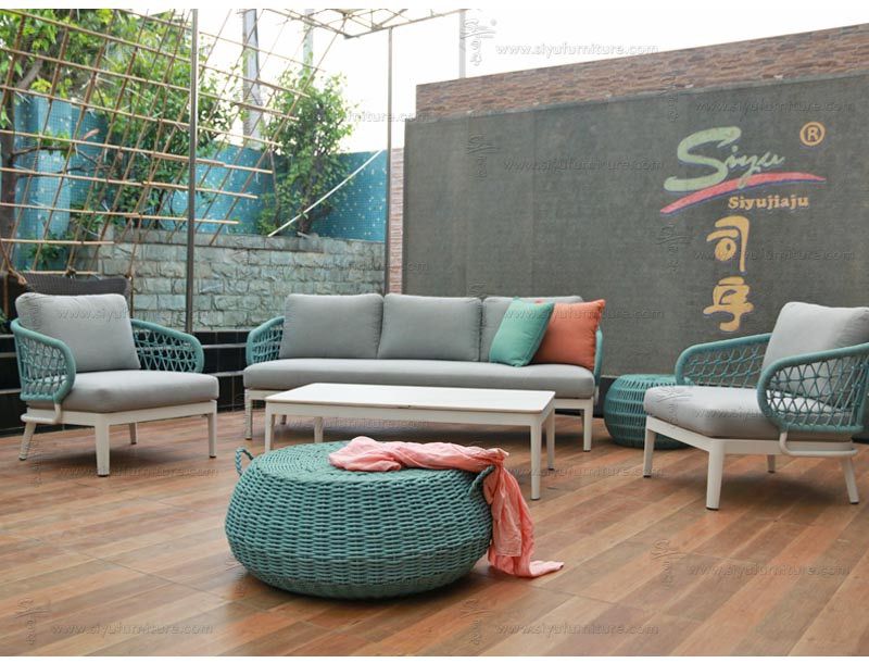 SY1037 Olefin rope weaving corner sofa set siyu furniture outdoor furniture garden sofa patio living www.siyufurniture.com patio living  (6)