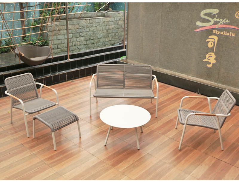SY1040 Rope weaving sofa set siyu furniture-garden-outdoor furniture-dining table set-table and chair-restaurant furniture-hotel furniture hospital furniture  (1)