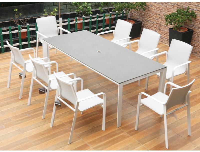 SY4013 Cacos white Sling dining set