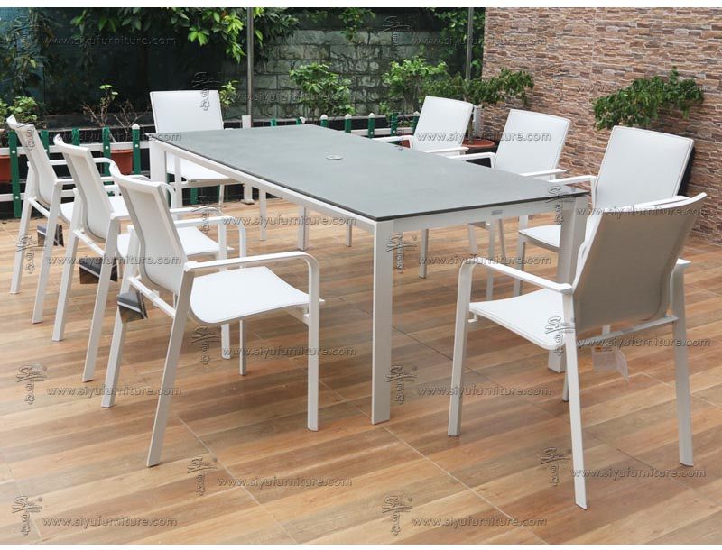 SY4013 Cacos white Sling dining set