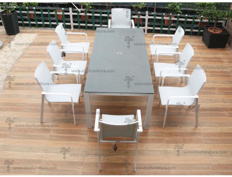 SY4013 Cacos white Sling dining set