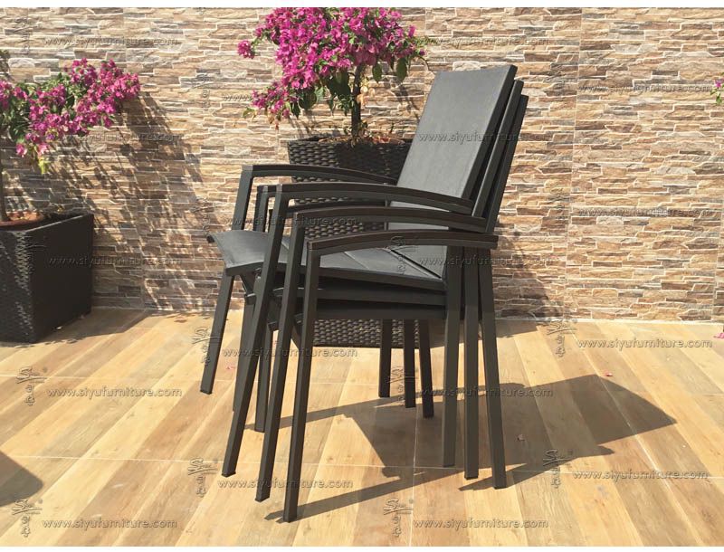 SY4011 4 seater textilene dining set