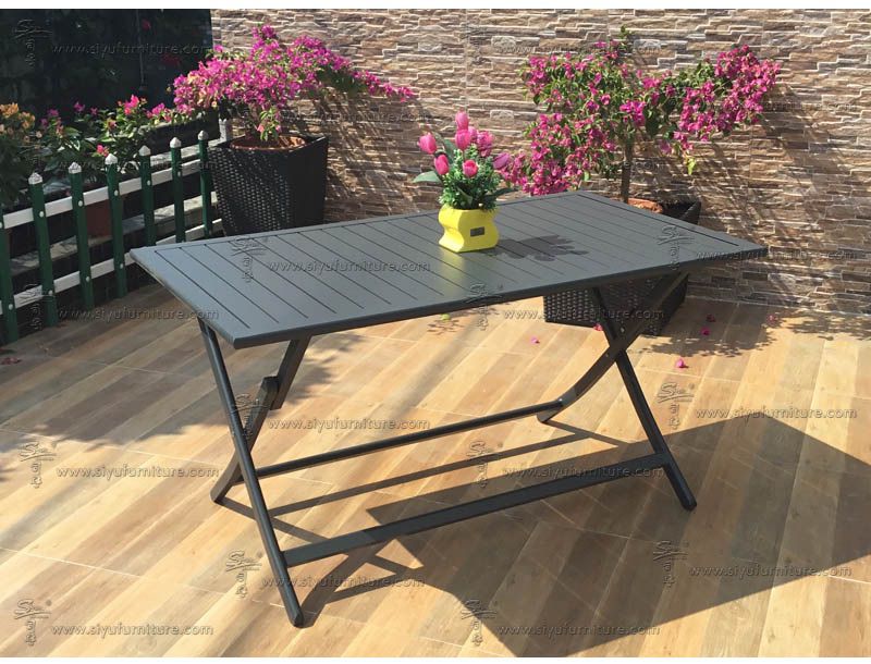 SY4012 6 seater foldable dining set