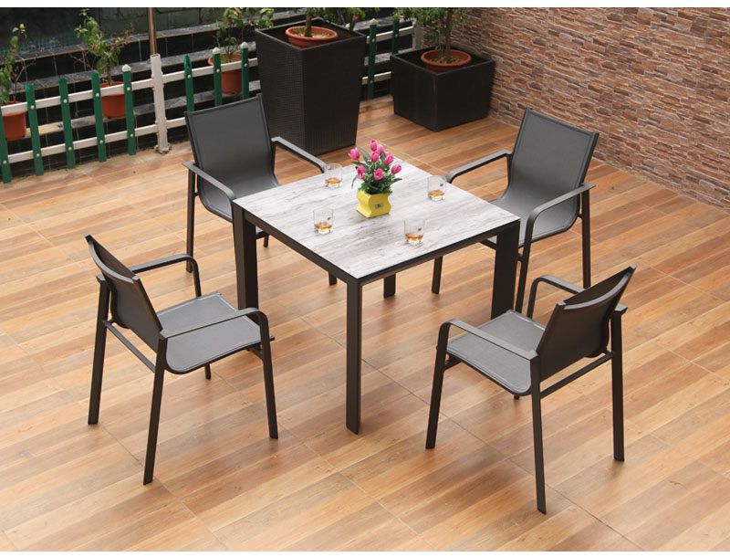 SY4015 Cacos 4 seater sling dining set