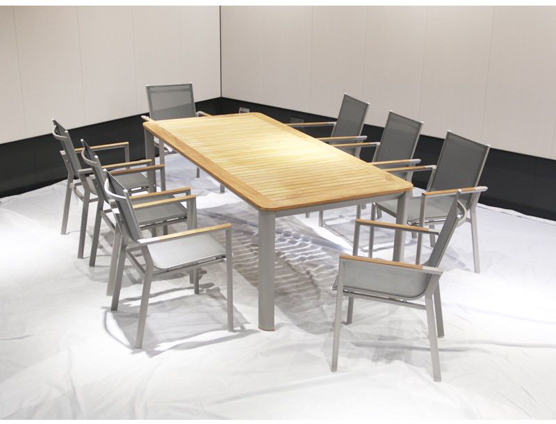 SY4030 8-seater sling dining set